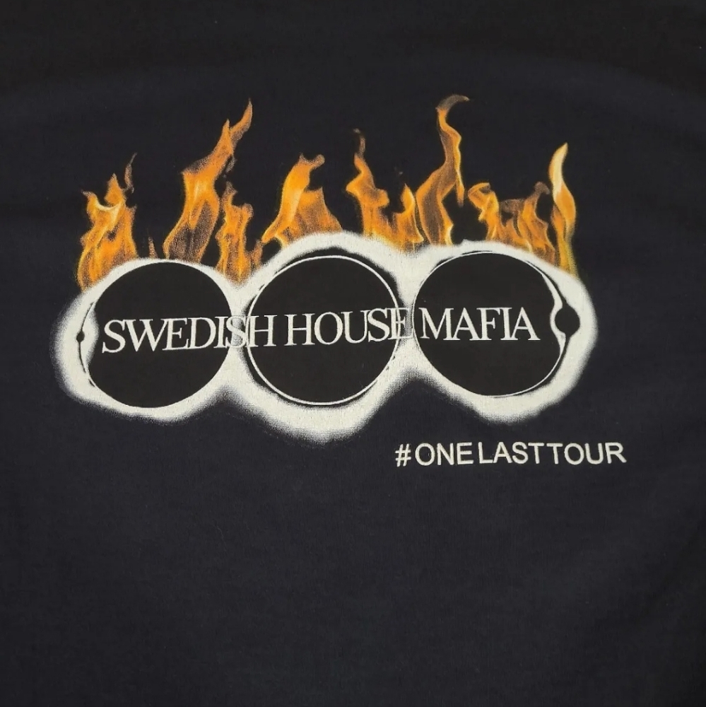 Vntg Y2K 2012-2013 Swedish House Mafia  Pyro Stage Crew EDM One Last Tour Shirt‎ - Picture 3 of 10